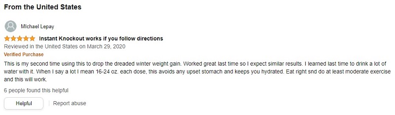 instant knockout reviews amazon